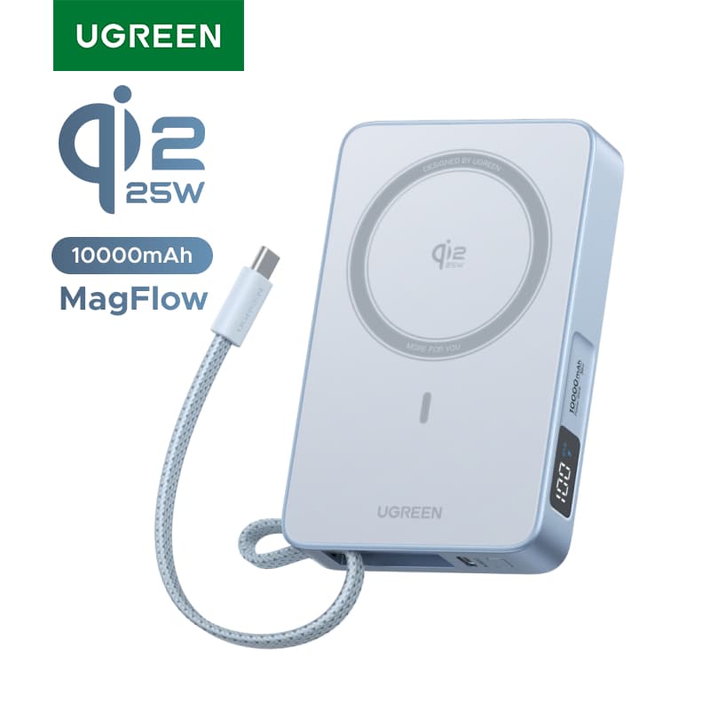유그린 Qi2 25W MagFlow 무선 충전 보조 배터리 PB773 10000mAh