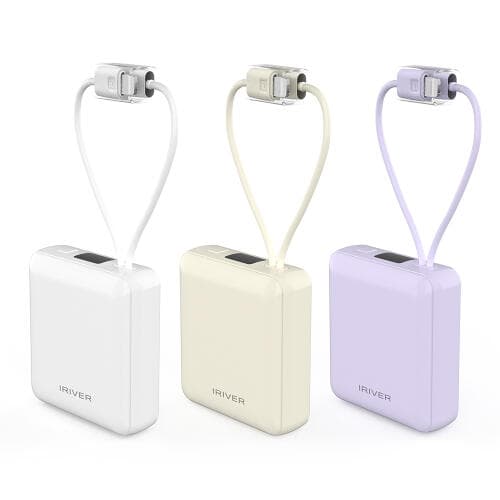 아이리버 PD 22.5W 미니 일체형 빌트인케이블 보조 배터리 IFC-M10 10000mAh