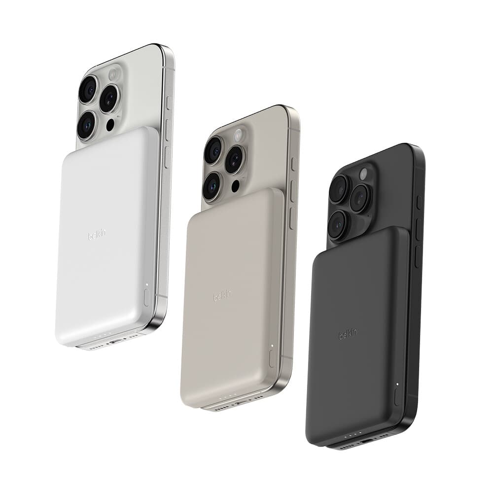 벨킨 부스트차지 초슬림 마그네틱 무선 충전 보조 배터리 BPD010 5000mAh