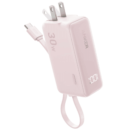 ANKER 30W 보조 배터리 C타입 케이블 일체형 A1636 5000mAh