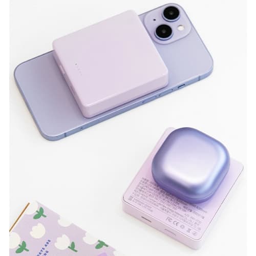 라이프썸 미니 마그네틱 무선충전 보조 배터리 LFS-HA48 8000mAh