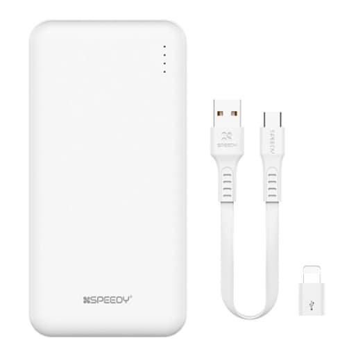 디엠케이코리아 SPEEDY 슬림 듀얼 보조 배터리 SPE-2PCPPB100A 10000mAh