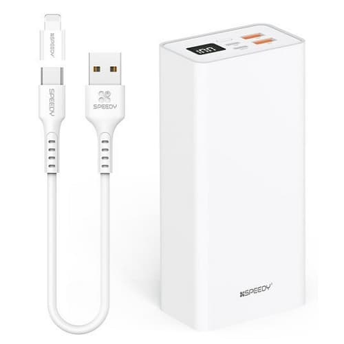 디엠케이코리아 SPEEDY 슬림 핏 22.5W 보조 배터리 SPE-PA4PF30PQ 30000mAh