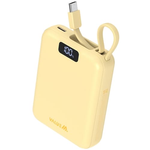 디엠케이코리아 밸류엠 PD 22.5W 케이블 일체형 미니 보조 배터리 VM-PA10MNCP 10000mAh