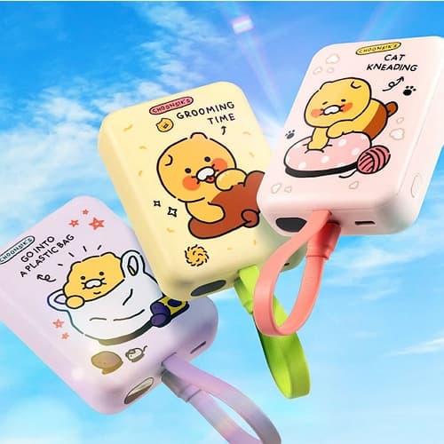 리튬포어스 카카오프렌즈 데일리 맥세이프 보조 배터리 P24-MSPB10K01 10000mAh