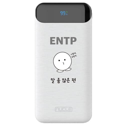 뉴클 MBTI 슬림파워 보조 배터리 NCPB-10KPD-15-LGC 10000mAh